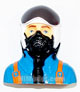 Click for the details of L75×W46×H76mm Jet Plane 1/6 Scale Pilot Blue HY031-00403.