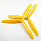 Click for the details of 3-blade 9 x 45 Propeller Set (one CW, one CCW) - Yellow.