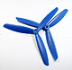 Click for the details of 3-blade 9 x 45 Propeller Set (one CW, one CCW) - Blue.