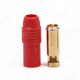 Click for the details of AMASS AS150 7mm Anti-spark Gold-plated Banana Connector (bullet connector) - Female, Red.