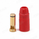 Click for the details of AMASS AS150 7mm Anti-spark Gold-plated Banana Connector (bullet connector) W/ resistor- Male, Red.