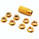 Click for the details of FUTABA/JR/Frsky Radio Switch Nuts - Golden.