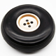 Click for the details of 114mmxΦ6.1xH40mm 4.5 inch PU Rubber Wheel W/Aluminum Rim.