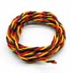 Click for the details of Twisted 60-core JR Style (Brown/ Red/ Orange) Servo Wire - 1 Meter.