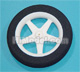 Click for the details of D63.5×Φ1.8×H10mm Sponge Wheel (Star shape spoke) HY006-02903.