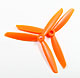Click for the details of 3-blade 7 x 45 Propeller Set (one CW, one CCW) - Orange.