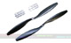 Click for the details of GF 12x4.5 Nylon Propeller Set (one CW, one CCW) - Black.