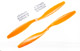 Click for the details of GF 12x4.5 Nylon Propeller Set (one CW, one CCW) - Orange.