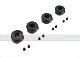 Click for the details of d8mm CNC Aluminum Fixing Base with Shock Absorbing Rubber (4pcs) - Black.