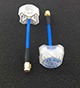 Click for the details of AOMWAY 5.8G Circular Polarized Antenna Pair - SMA, plug, Blue.