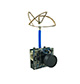 Click for the details of AOMWAY 5.8G 25mW/ 200mW Adjustable TX w/ 600TVL Camera Leaf Antenna (4.8-24V Input).