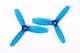 Click for the details of DYS 3x4.5 3045 Tri-blade Bullnose Propeller Set (1CW/ 1CCW) - Blue.