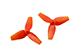 Click for the details of KINGKONG 40mm Tri-blade Propeller Set (10CW/ 10CCW) - Red.
