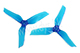 Click for the details of DYS  XT50513 Tri-blade Propeller Set (1CW/ 1CCW) - Blue.