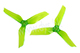 Click for the details of DYS  XT50513 Tri-blade Propeller Set (1CW/ 1CCW) - Green.