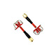 Click for the details of AOMWAY 5.8G Circular Polarized Antenna Pair - Short Edition, RP-SMA, plug, Red.