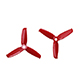 Click for the details of GEMFAN FLASH 3052 / 3 x 5.2"  CW/ CCW Tri-blade Propeller Set - Red  (2CW/2CCW) .