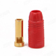 Click for the details of AMASS AS150 7mm Anti-spark Gold-plated Banana Connector (bullet connector) - Male, Red.